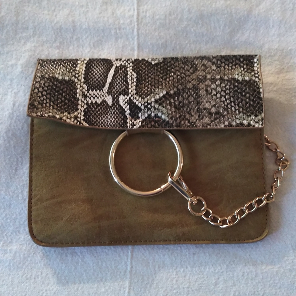 NWOT Optka clutch bag